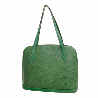 Pre-owned Louis Vuitton Borneo Green Shoulder Bag ()