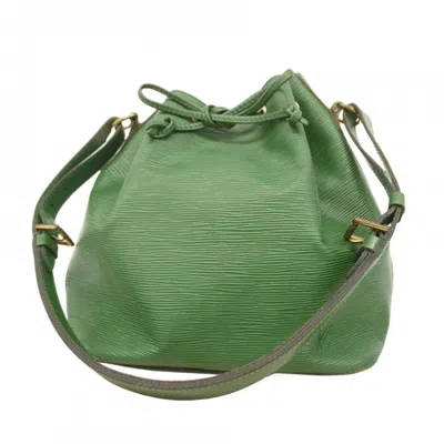 Pre-owned Louis Vuitton Borneo Green Shoulder Bag ()
