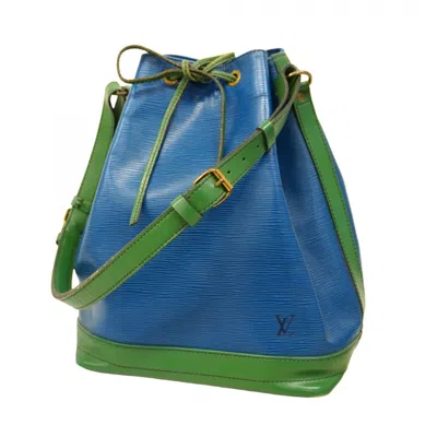 Pre-owned Louis Vuitton Borneo Green Toledo Blue Shoulder Bag ()