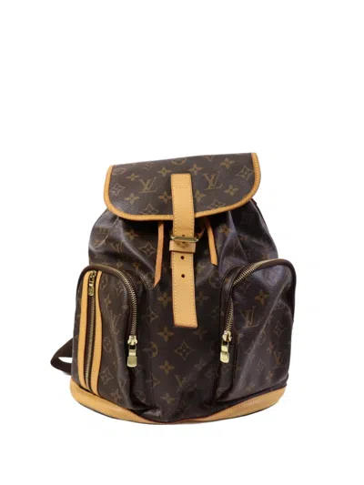 Pre-owned Louis Vuitton Bosphore Monogram Backpack In Brown