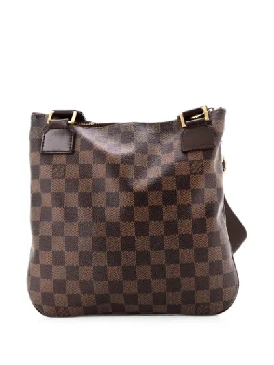 Pre-owned Louis Vuitton Bosphore Pochette Damier Crossbody Bag In Brown