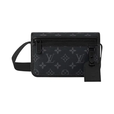 Pre-owned Louis Vuitton Bosphore Wearable Wallet 'black Monogram Eclipse Canvas' | Men's Size Onesize