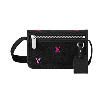 Pre-owned Louis Vuitton Bosphore Wearable Wallet 'monogram Herritage Lv Blason Denim' | Black | Men's Size One