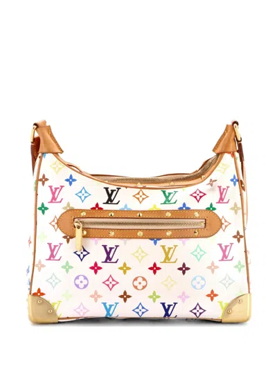 Pre-owned Louis Vuitton Boulogne Handbag Monogram Multicolor Hobo Bag In White