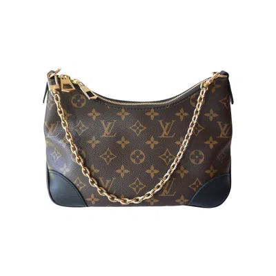 Pre-owned Louis Vuitton Boulogne Pm Handbag Black