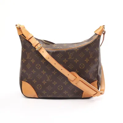 Pre-owned Louis Vuitton Boulogne Pm Monogram Shoulder Bag Pvc Leather Brown