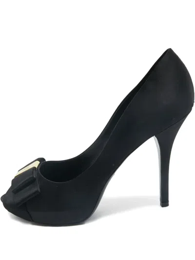 Pre-owned Louis Vuitton Bow-detail Pumps In Black
