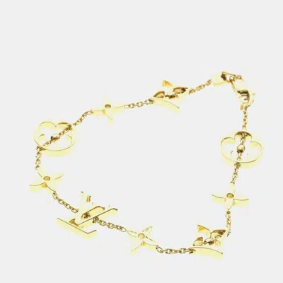 Pre-owned Louis Vuitton Bracelet Monogram Yellow Gold (18k) No Stone Charm Bracelet Gold