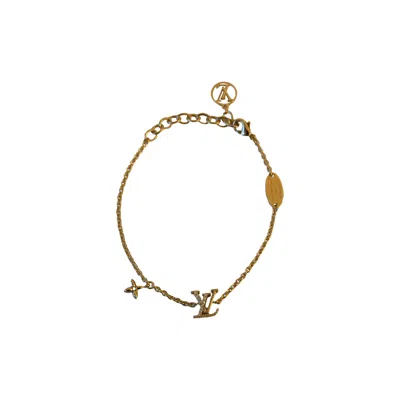 Pre-owned Louis Vuitton Braless Lv Iconic Bracelet Gold