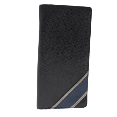 Pre-owned Louis Vuitton Brazza (cuir Taïga) Burgundy Calfskin Wallet  ()