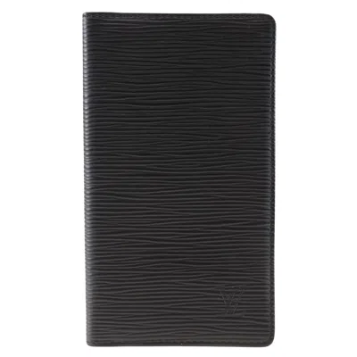Pre-owned Louis Vuitton Brazza Long Bifold Wallet Epi Leather Black Leather Wallets Accessory ()