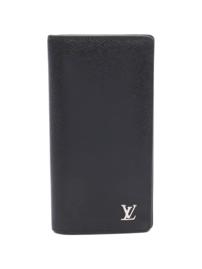 Pre-owned Louis Vuitton Brazza Wallet In Black