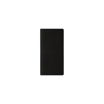 Pre-owned Louis Vuitton Brazza Wallet 'black Waxy Calfskin Leather' | Men's Size Onesize