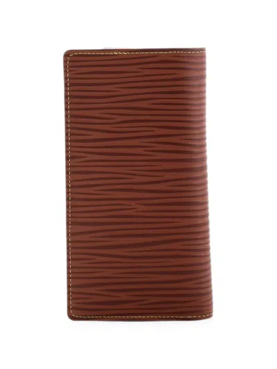Pre-owned Louis Vuitton Brazza Wallet Xl Epi Leather Small Wallets In Brown