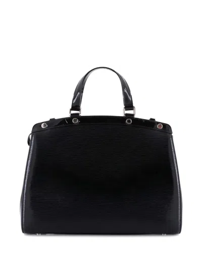 Pre-owned Louis Vuitton Brea Handbag Electric Epi Leather Gm Satchel In Black