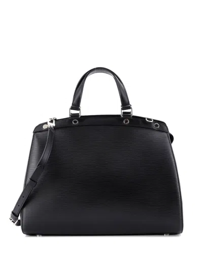 Pre-owned Louis Vuitton Brea Handbag Epi Leather Gm Satchel In Black