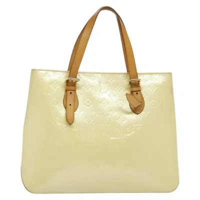 Pre-owned Louis Vuitton Brentwood Beige Patent Leather Tote Bag ()