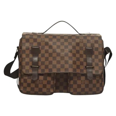 Pre-owned Louis Vuitton Broadway Brown Canvas Shoulder Bag ()
