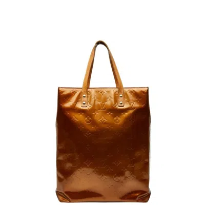 Pre-owned Louis Vuitton Bronze Brown Monogram Patent Leather Tote Bag ()