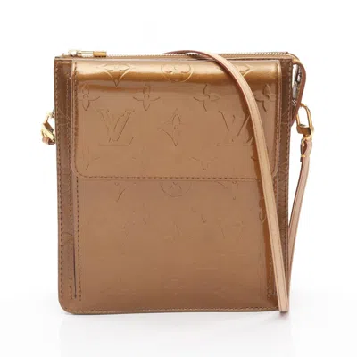 Pre-owned Louis Vuitton Bronze Brown Monogram Vernis Shoulder Bag ()
