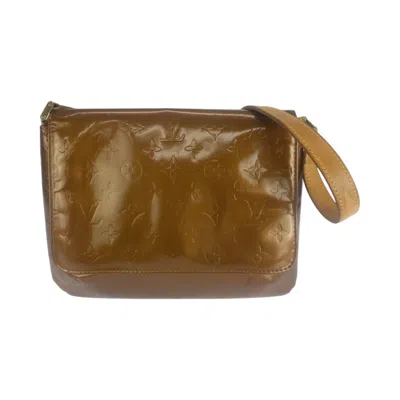 Pre-owned Louis Vuitton Bronze Brown Patent Leather Shoulder Bag ()