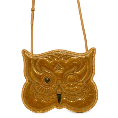 Pre-owned Louis Vuitton Bronze Monogram Vernis Pochette Shoulder Bag () In Brown