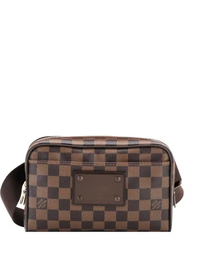 Pre-owned Louis Vuitton Brooklyn Bum Bag Damier Belt Bag In Brown