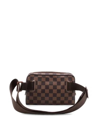 Pre-owned Louis Vuitton Brooklyn Bum Bag Damier Belt Bag In Brown