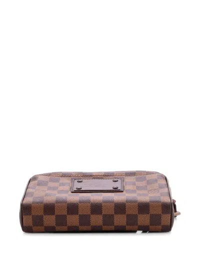 Pre-owned Louis Vuitton Brooklyn Bum Bag Damier Belt Bag In Brown