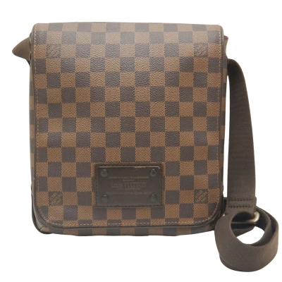 Pre-owned Louis Vuitton Brooklyn Canvas Shoulder Bag () In Brown