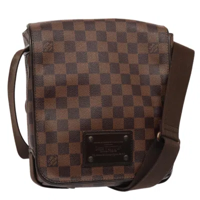 Pre-owned Louis Vuitton Brooklyn Canvas Shoulder Bag () In Brown