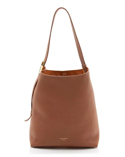 Pre-owned Louis Vuitton Brown Calfskin Low Key Mm Hobo (authentic Pre-loved)