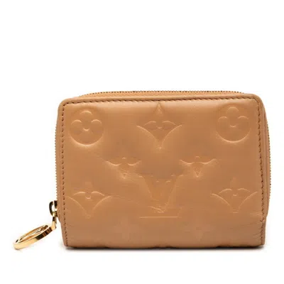Pre-owned Louis Vuitton Brown Camel Leather Wallet (bi-fold) ()