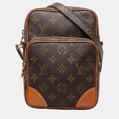 Pre-owned Louis Vuitton Brown Canvas Amazone Shoulder Bag