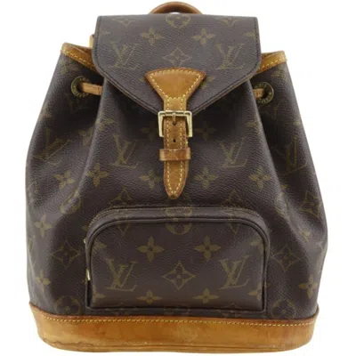 Pre-owned Louis Vuitton Brown Canvas Backpack ()