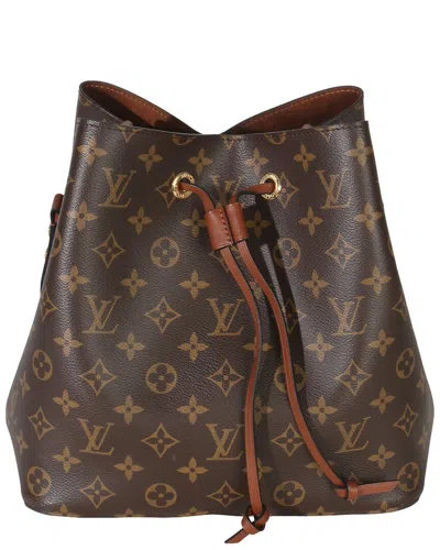 Pre-owned Louis Vuitton Brown Canvas Caramel Monogram Neonoe Mm (authentic Pre-loved)