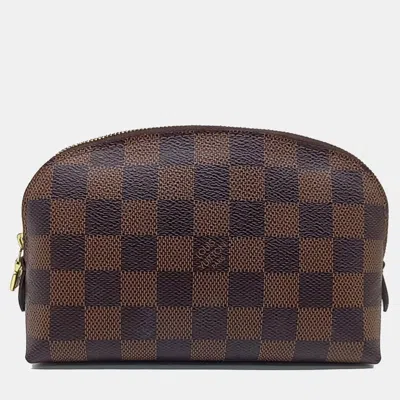 Pre-owned Louis Vuitton Brown Canvas Damier Cosmetic Pouch