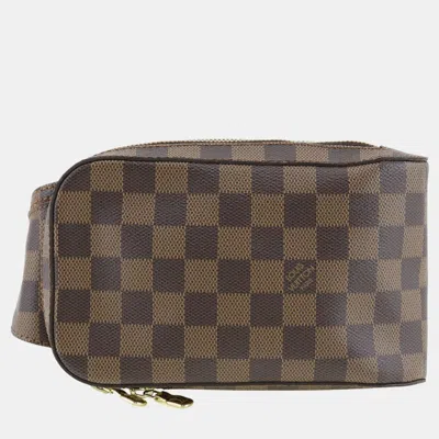 Pre-owned Louis Vuitton Brown Canvas Geronimos Shoulder Bag