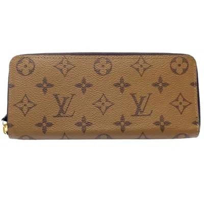 Pre-owned Louis Vuitton Brown Canvas Long Wallet (bi-fold) ()