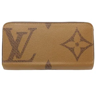 Pre-owned Louis Vuitton Brown Canvas Long Wallet (bi-fold) ()