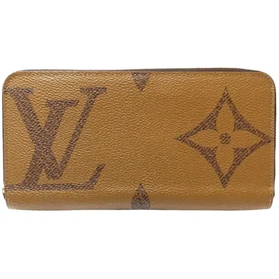 Pre-owned Louis Vuitton Brown Canvas Long Wallet (bi-fold) ()