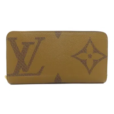 Pre-owned Louis Vuitton Brown Canvas Long Wallet (bi-fold) ()