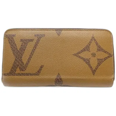 Pre-owned Louis Vuitton Brown Canvas Long Wallet (bi-fold) ()