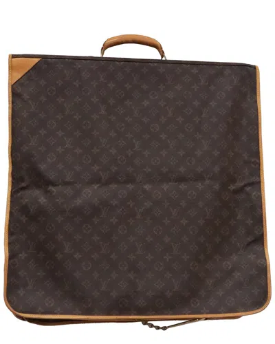 Pre-owned Louis Vuitton Brown Canvas Lv Monogram Garment Bag (authentic Pre-loved)