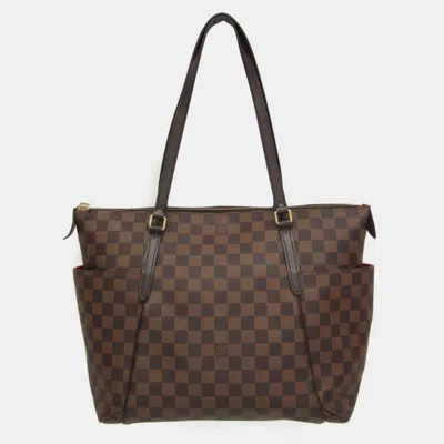 Pre-owned Louis Vuitton Brown Canvas Medium Totally Tote Bag