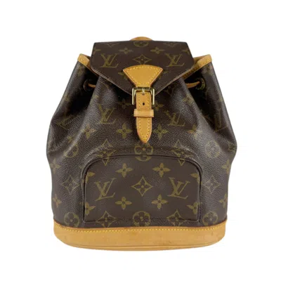Pre-owned Louis Vuitton Brown Canvas Monogram Backpack ()