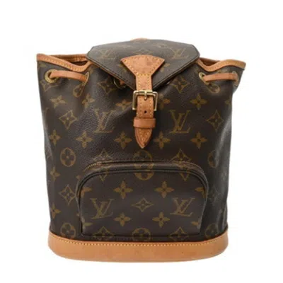 Pre-owned Louis Vuitton Brown Canvas Monogram Backpack ()