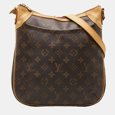 Pre-owned Louis Vuitton Brown Canvas Monogram Odeon Pm Shoulder Bags
