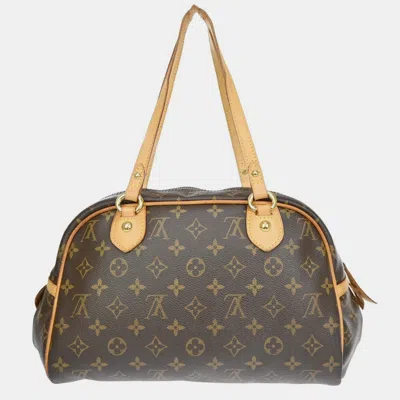 Pre-owned Louis Vuitton Brown Canvas Montorgueil Shoulder Bag