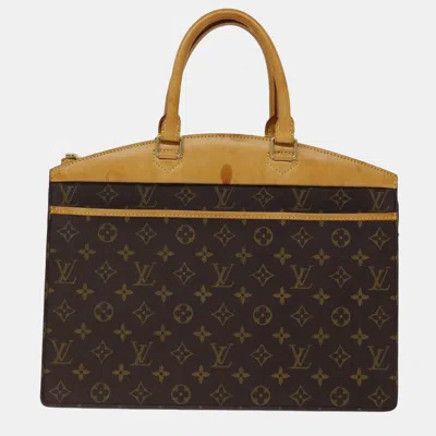 Pre-owned Louis Vuitton Brown Canvas Riviera Handbag